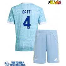 Juventus Federico Gatti #4 Replica Away Minikit 2025-26 Short Sleeve (+ pants)